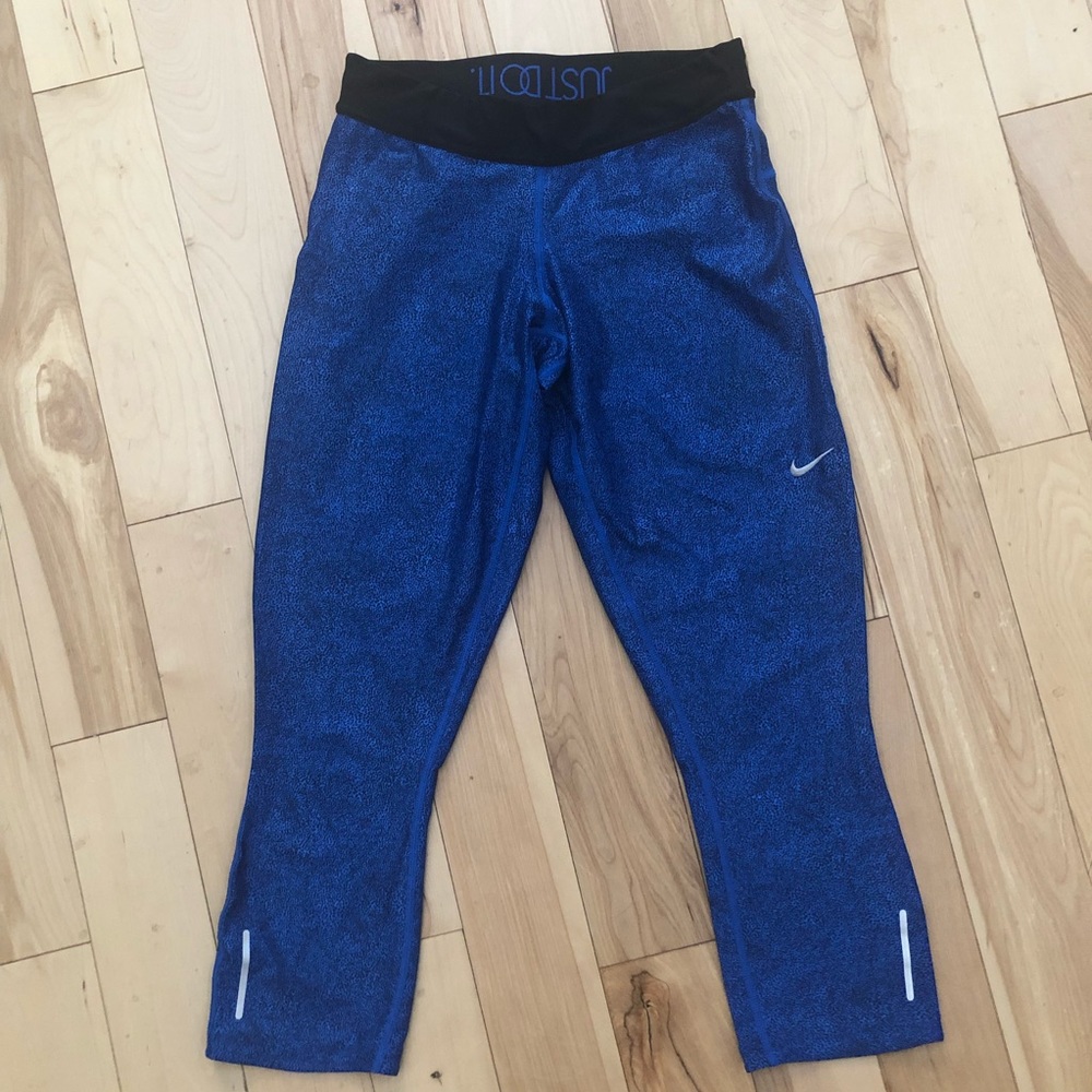Royal Blue Nike Dri Fit Capris